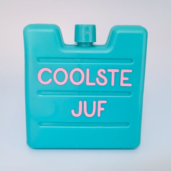 Koelelement Blauw_Coolste Juf_Just Bonnie